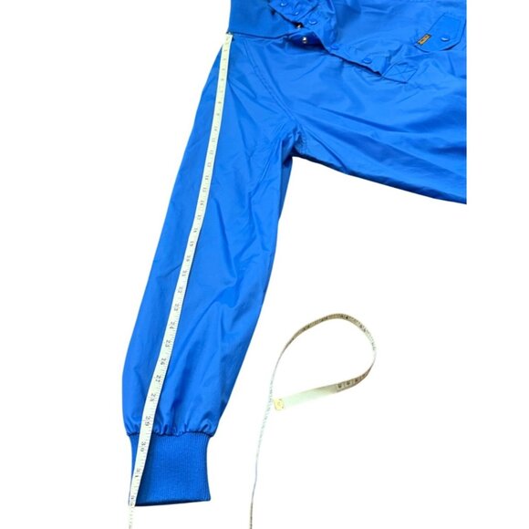 Eddie Bauer Vintage Blue Nylon Windbreaker Jacket Size Small - Picture 13 of 16
